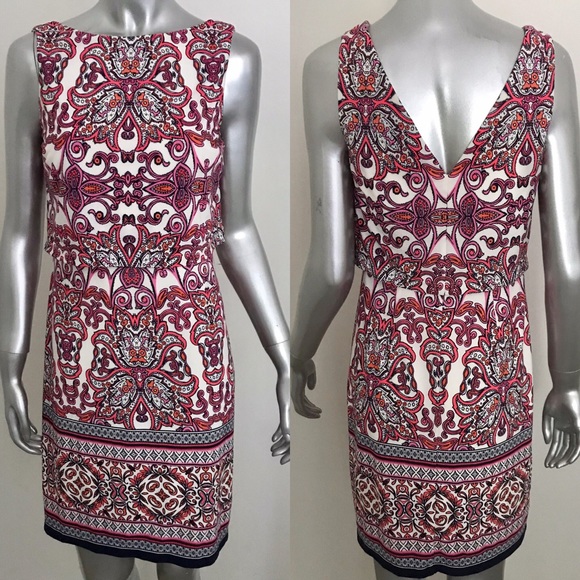 NWT Vince Camuto Pink Popover Dress - Picture 2 of 5